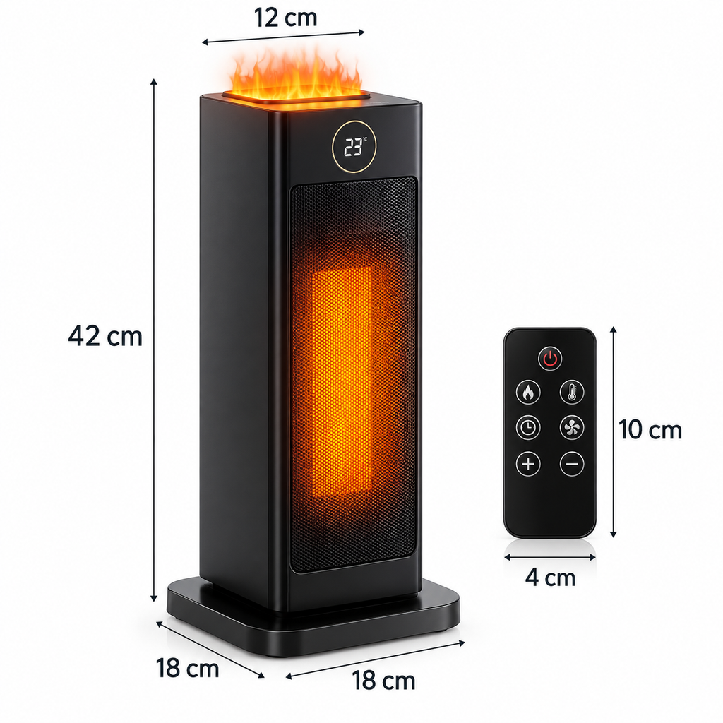 Chauffage d'Appoint avec Humidificateur Intégré