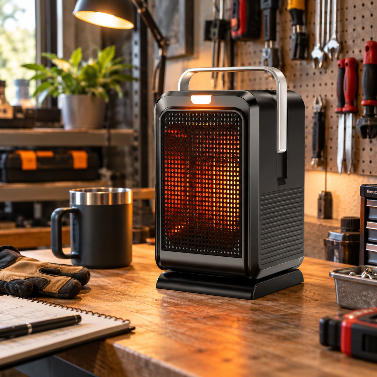Chauffage et Ventilateur de Bureau PTC 1000W