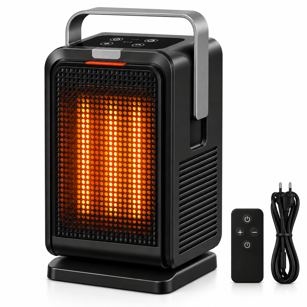 Chauffage et Ventilateur de Bureau PTC 1000W