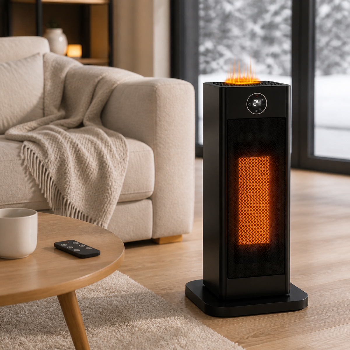 Chauffage d'Appoint avec Humidificateur Intégré